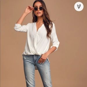 Lulus White Blouse